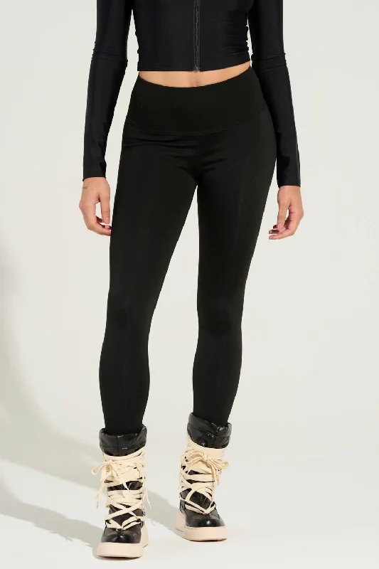 SNUGGLE FLEX FLEECE LEGGING IN BLACK