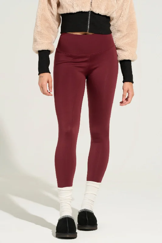 SNUGGLE FLEX FLEECE LEGGING IN RED