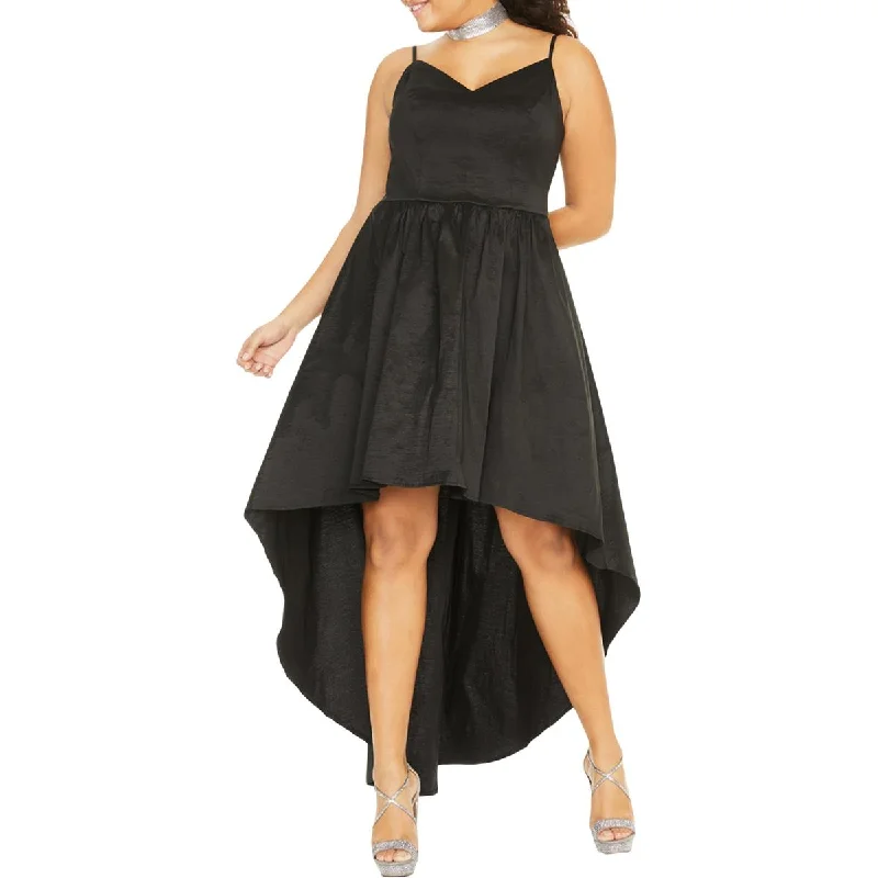 B. Darlin Womens Plus Taffeta Hi-Low Formal Dress