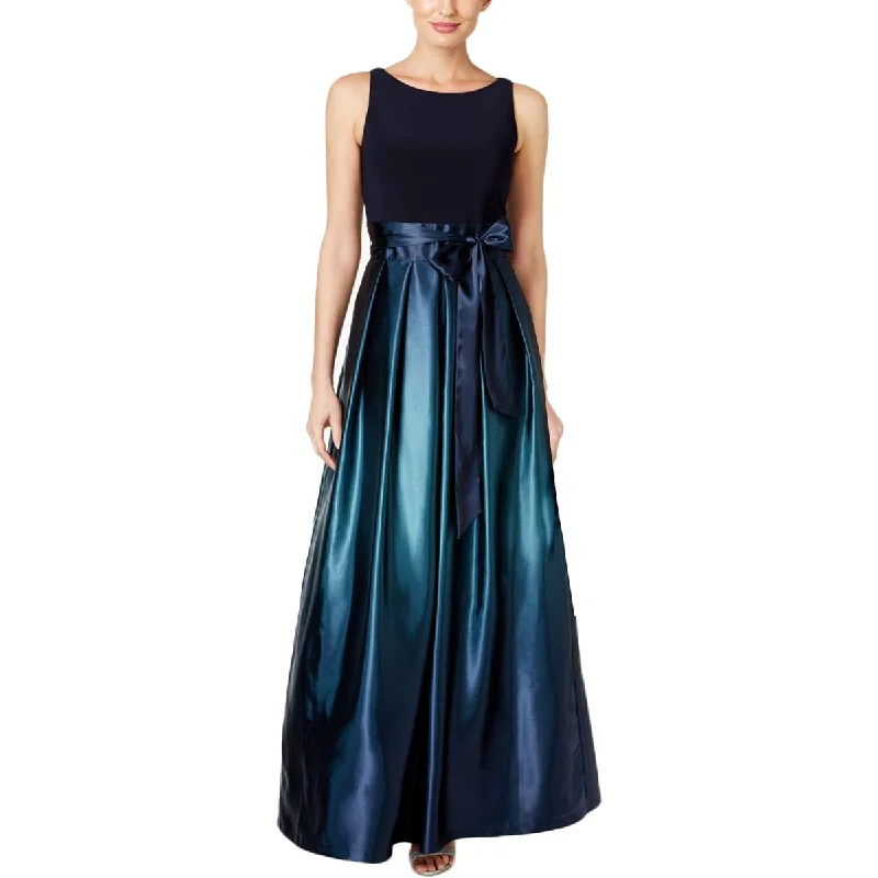 SLNY Womens Satin Ombre Formal Dress