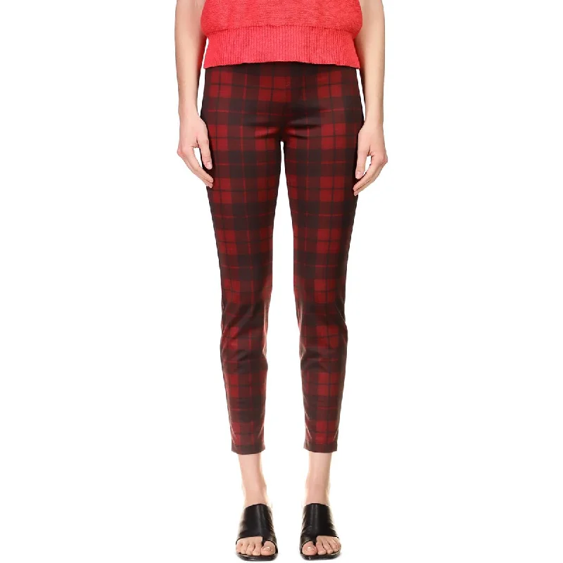 Runway Womens Plaid Pull On Leggings