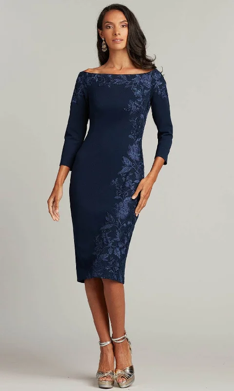 Tadashi Shoji BRX22066M - Embroidered Off-Shoulder Formal Dress