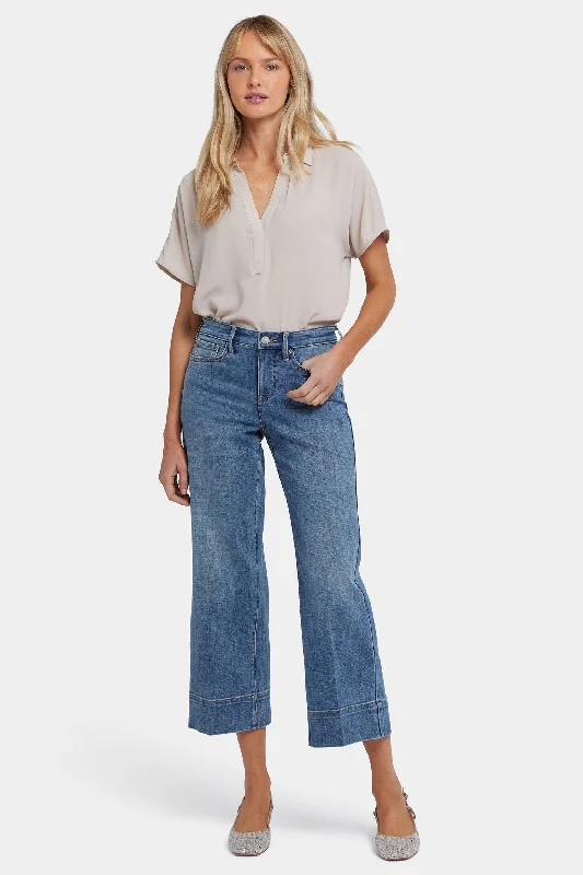 Teresa Wide Leg Ankle Jeans - Majorca Bay