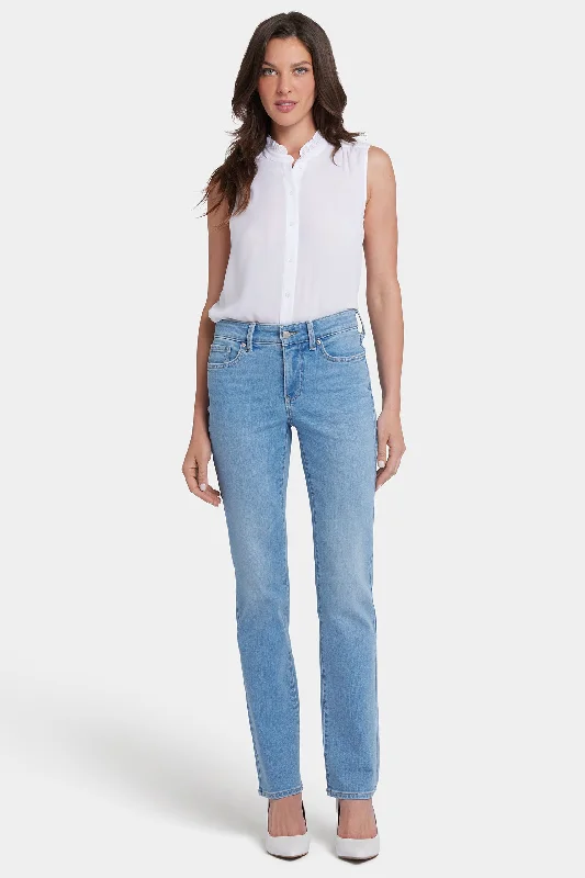 Marilyn Straight Jeans In Long Inseam - Salamanca Sun