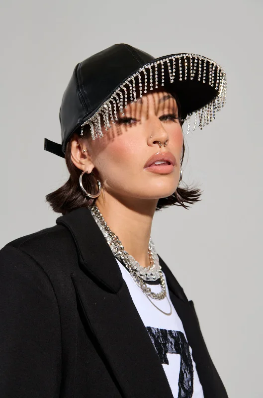 RAINING DIAMONDS FRINGE HAT