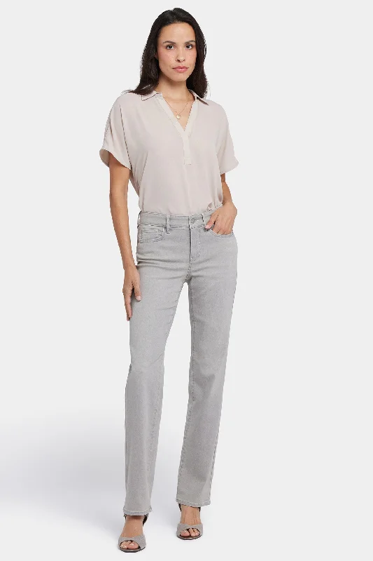 Marilyn Straight Jeans In Long Inseam - Grenada Mist