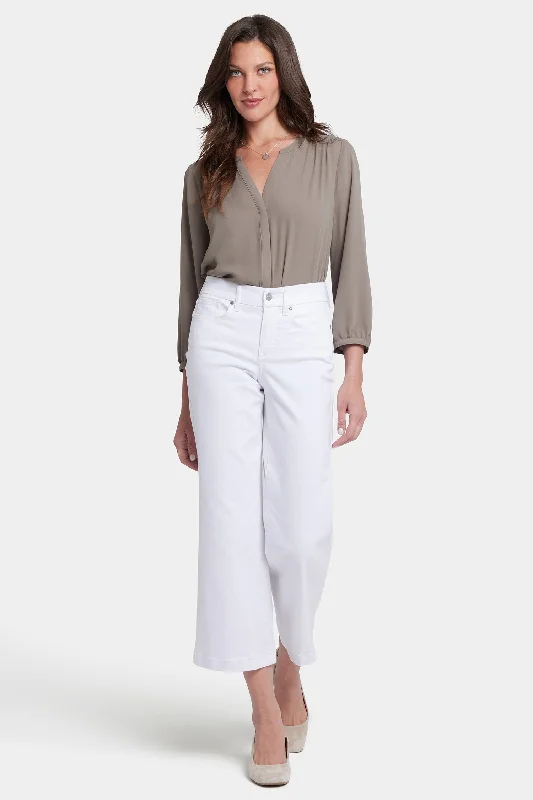 Waist-Match™ Teresa Wide Leg Ankle Jeans - Optic White