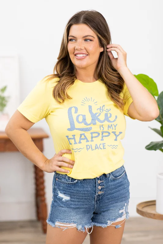 Yellow Lake Is My Happy Place Graphic Tee