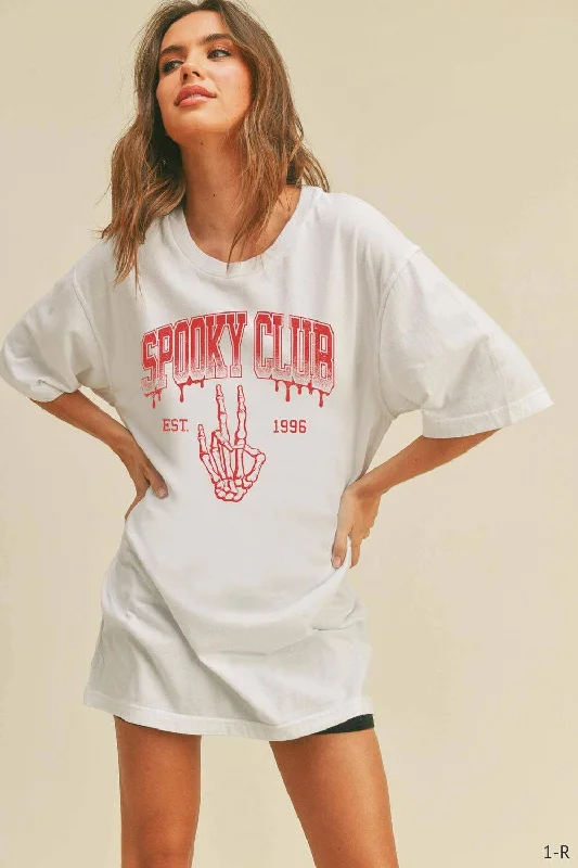 Halloween Spooky Club Boyfriend Tee