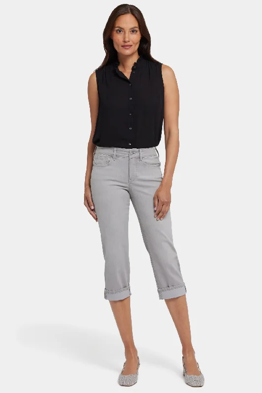 Marilyn Straight Crop Jeans - Grenada Mist