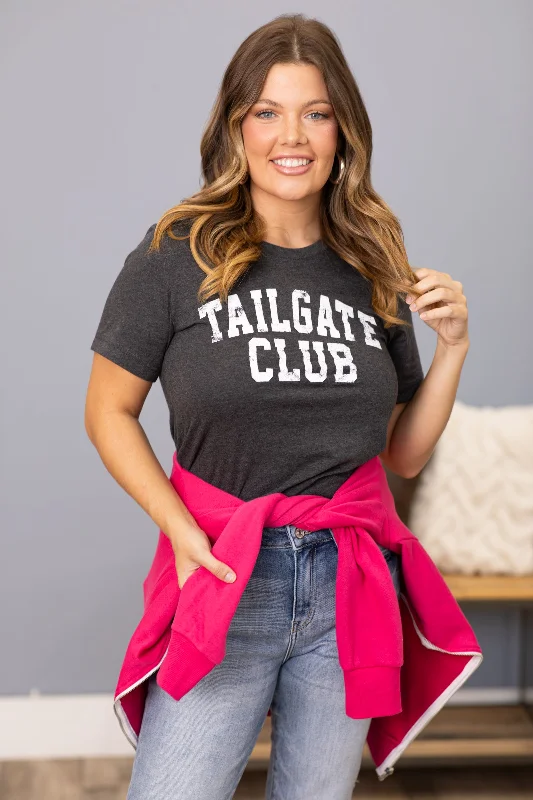 Heathered Charcoal Tailgate Club Graphic Tee