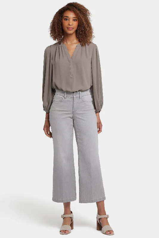 Waist-Match™ Teresa Wide Leg Ankle Jeans - Grenada Mist