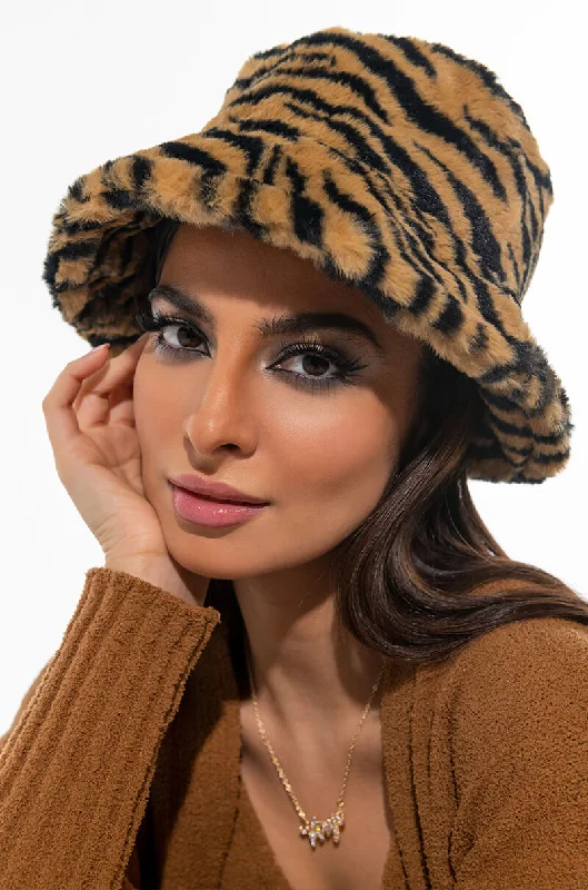 TIGER FUR HAT