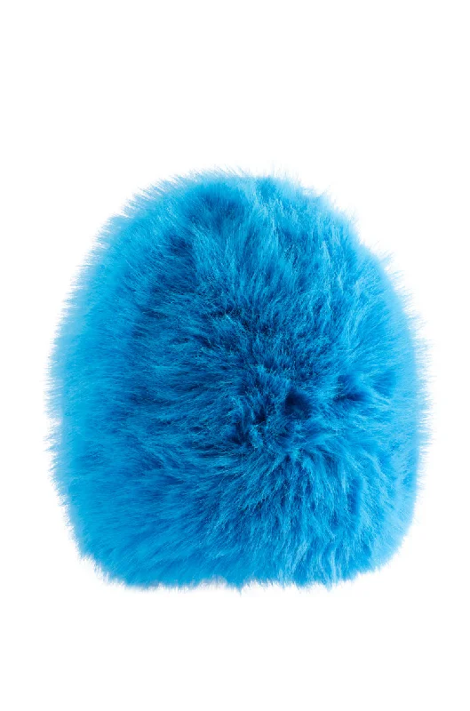 NO BUDGET FOLDOVER FUR BEANIE