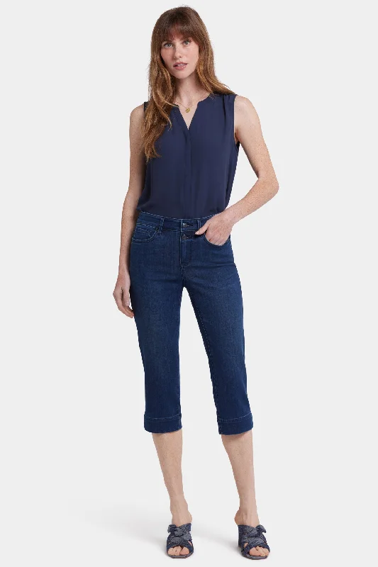 Marilyn Straight Crop Jeans - Ibiza Blues