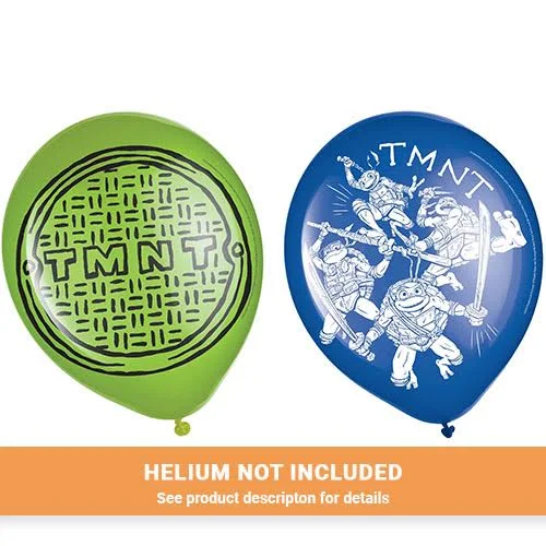 12" Teenage Mutant Ninja Turtles Mutant Mayhem Latex Balloon Pack | 6 ct