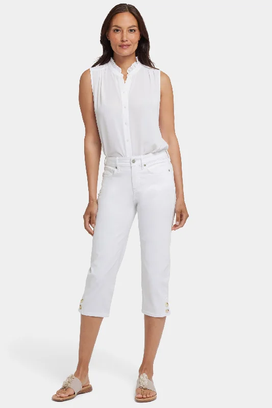 Marilyn Straight Crop Jeans - Optic White