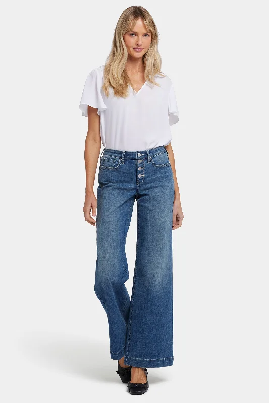 Teresa Wide Leg Jeans - Costa Brava