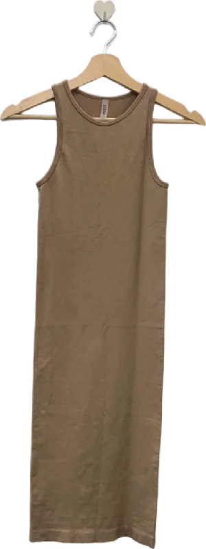 ANWND Beige Sleeveless Bodycon Dress S/M