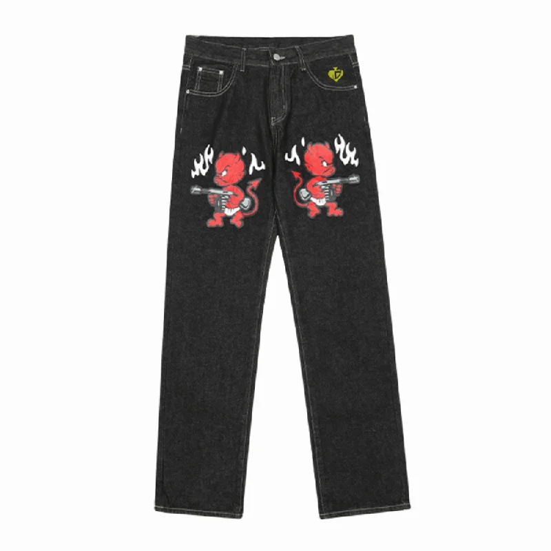 DF| Street Devil Holding Gun Jeans