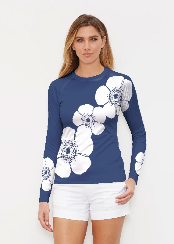 Poppy Navy (7013) ~ Long Sleeve Rash Guard