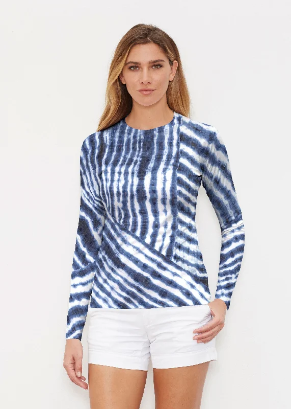 Tie-Dye Ripple (14183) ~ Long Sleeve Rash Guard