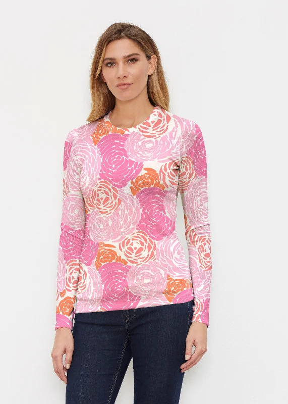 Chrysanthemum Pink (4074) ~ Butterknit Long Sleeve Crew Top