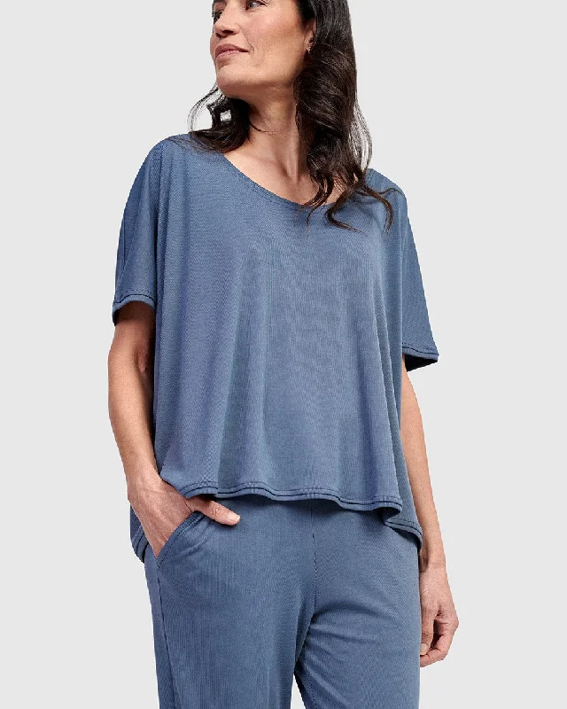 Essential Breeze Tee, Blue Mist