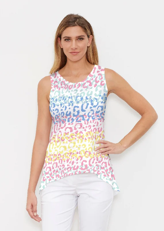 Leopard Ombre Rainbow (7899) ~ High-low Tank