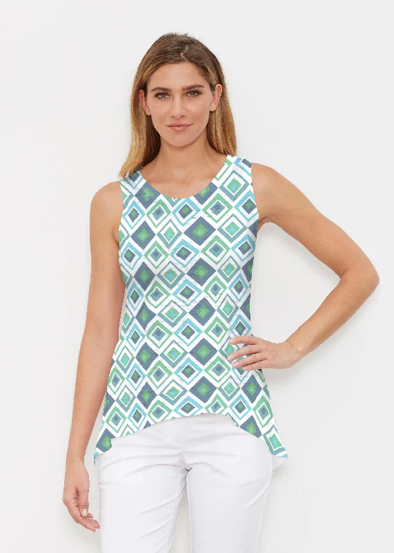 Cubed Blue (7807) ~ Signature High-low Tank