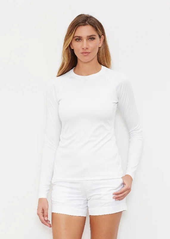 Natural White (5555) ~ Long Sleeve Rash Guard