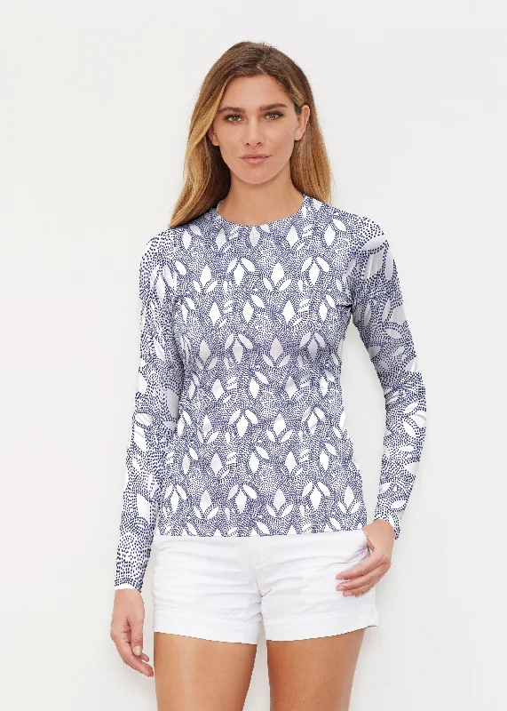 Dottie Combo Navy (7688) ~ Long Sleeve Rash Guard