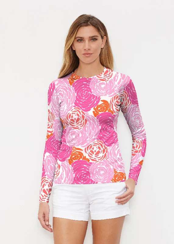 Chrysanthemum Pink (4074) ~ Long Sleeve Rash Guard