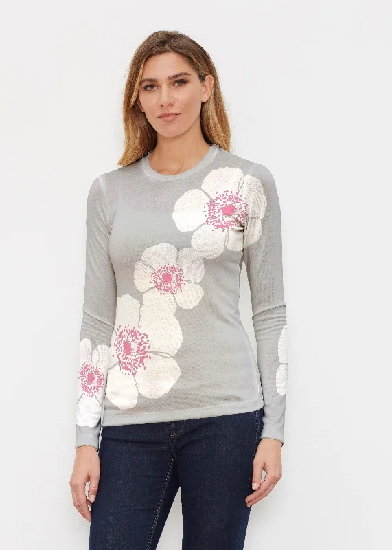 Poppy Grey (7016) ~ Butterknit Long Sleeve Crew Top