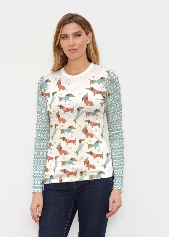 Dapper Mint (22104) ~ Butterknit Long Sleeve Crew Top