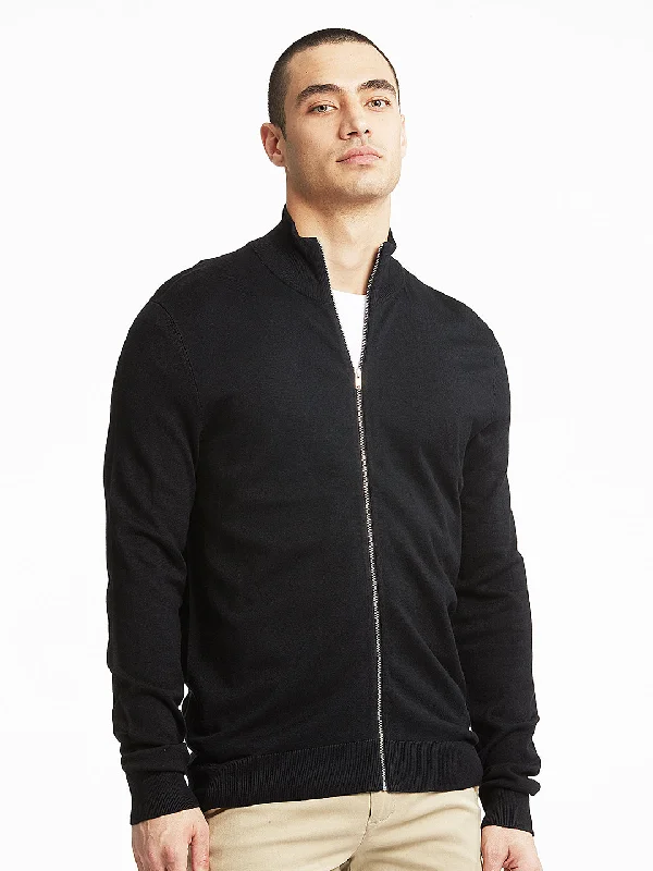 Lindbergh Men Black Solid Sweater