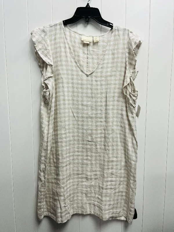 Dress Casual Short By Cynthia Rowley In Cream, Size: Xl