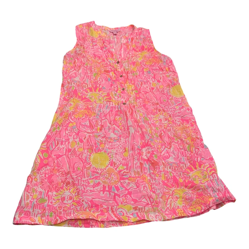 Dress Designer By Lilly Pulitzer In Orange & Pink, Size: M