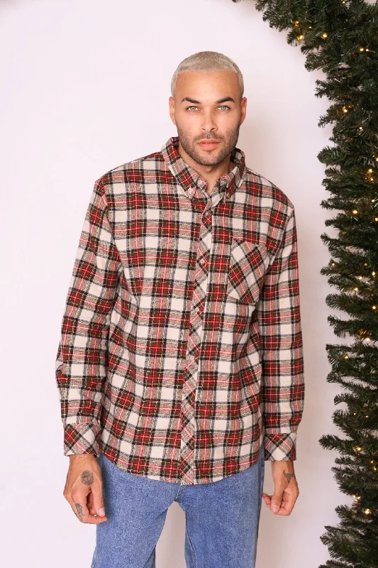 Mens John Shirt in Merry Holiday Plaid - FINAL SALE