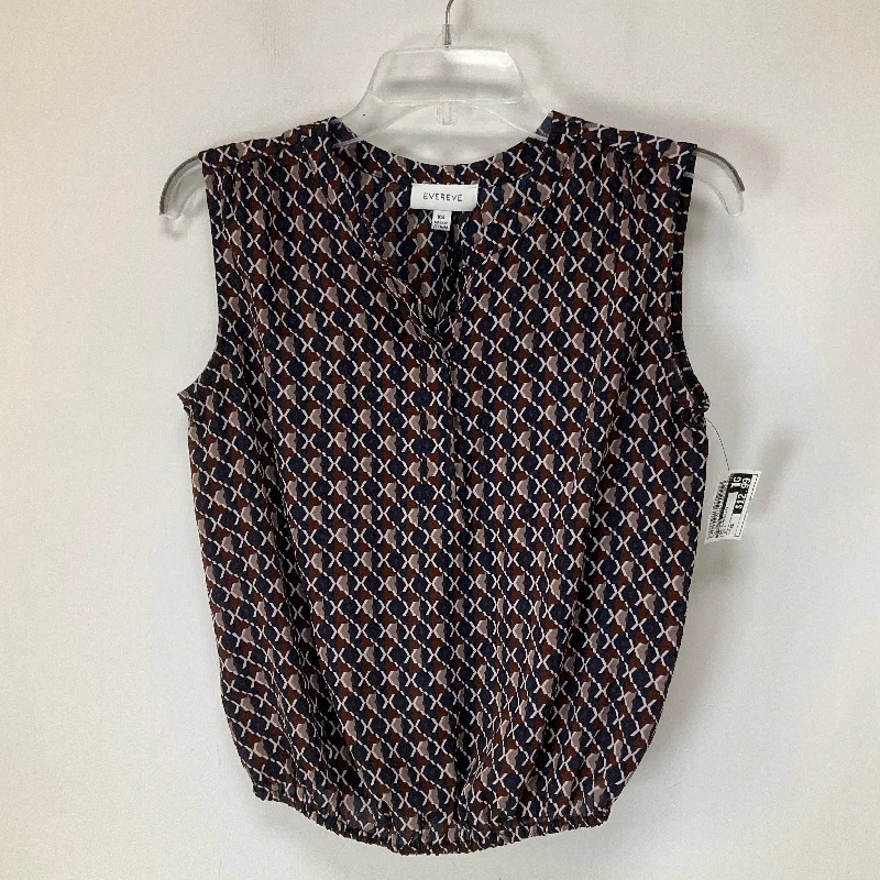 Multi-colored Top Sleeveless Evereve, Size Xs