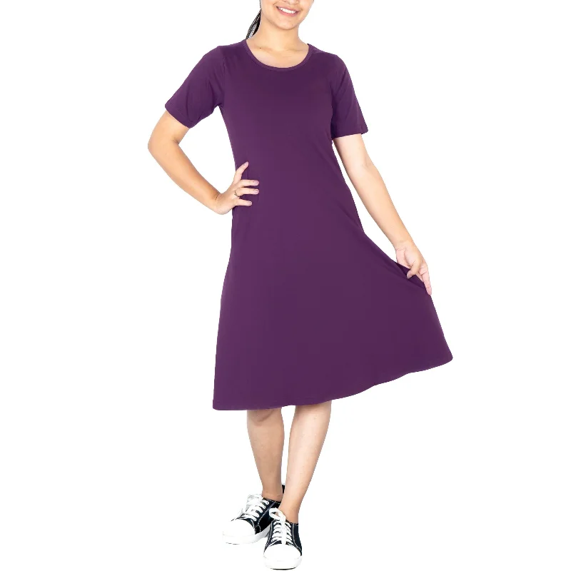 Plum Swing Dress