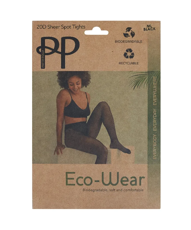 Pretty Polly Eco Wear Biodegradable Sheer Spot Tights 20 Denier