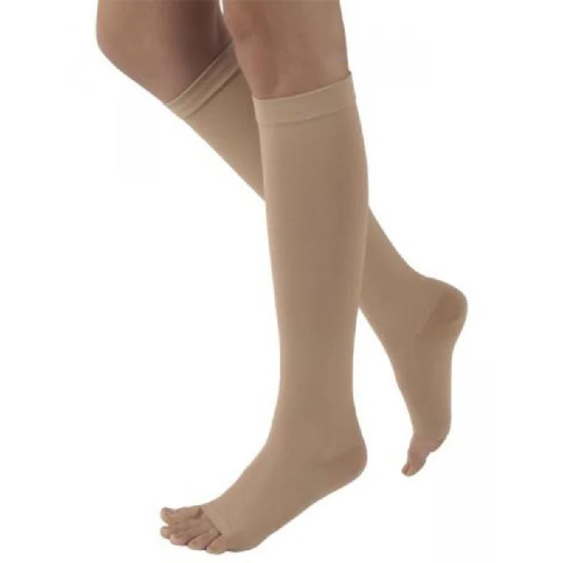 Sigvaris Natural Rubber Knee High 30-40 mmHg, Open Toe