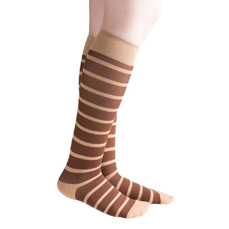 VenaCouture Women's Bold Candy Striped 15-20 mmHg Compression Sock