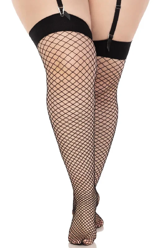 Diamond Net Thigh Highs