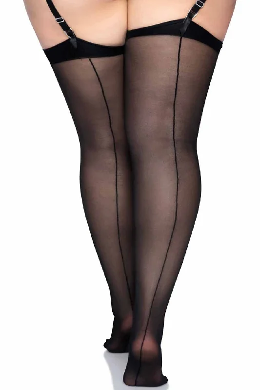 Sheer Seamed Stockings