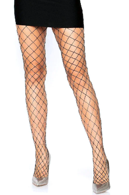 Sparkle Fence Net Pantyhose